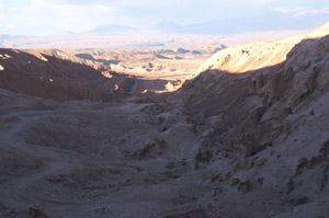 Vue du d&eacute;sert sur la RN23 pour aller &agrave; San Jos&eacute;