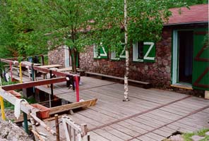 refuge de Carruzu -vue sur la mer depuis la terrasse...