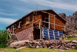 refuge d'Ortu vu depuis la fontaine